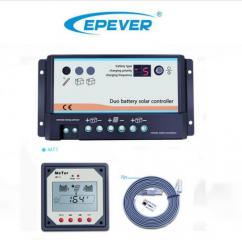 EPever DB Series daul battery charge controller with Remote LCD Meter